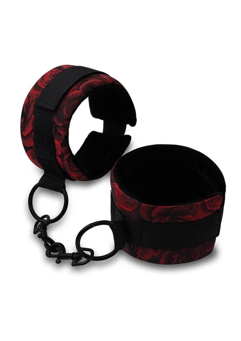 Rosegasm Cuffs with Satin Blindfold