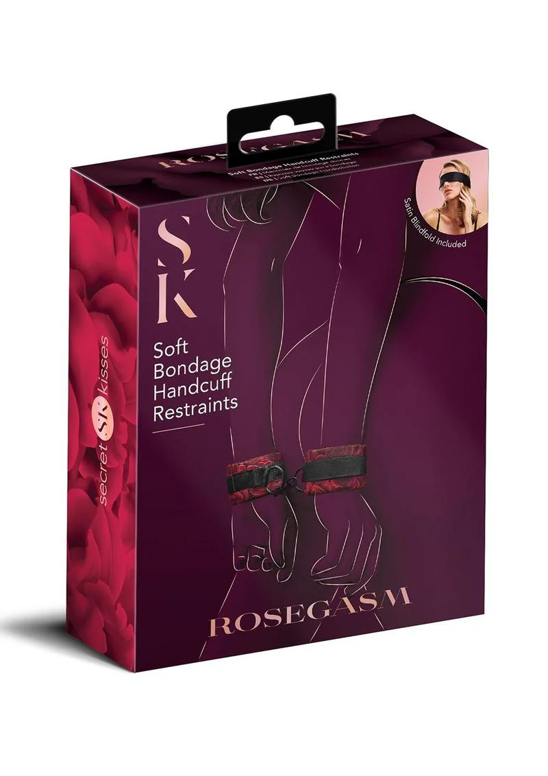 Rosegasm Cuffs with Satin Blindfold - Image 2