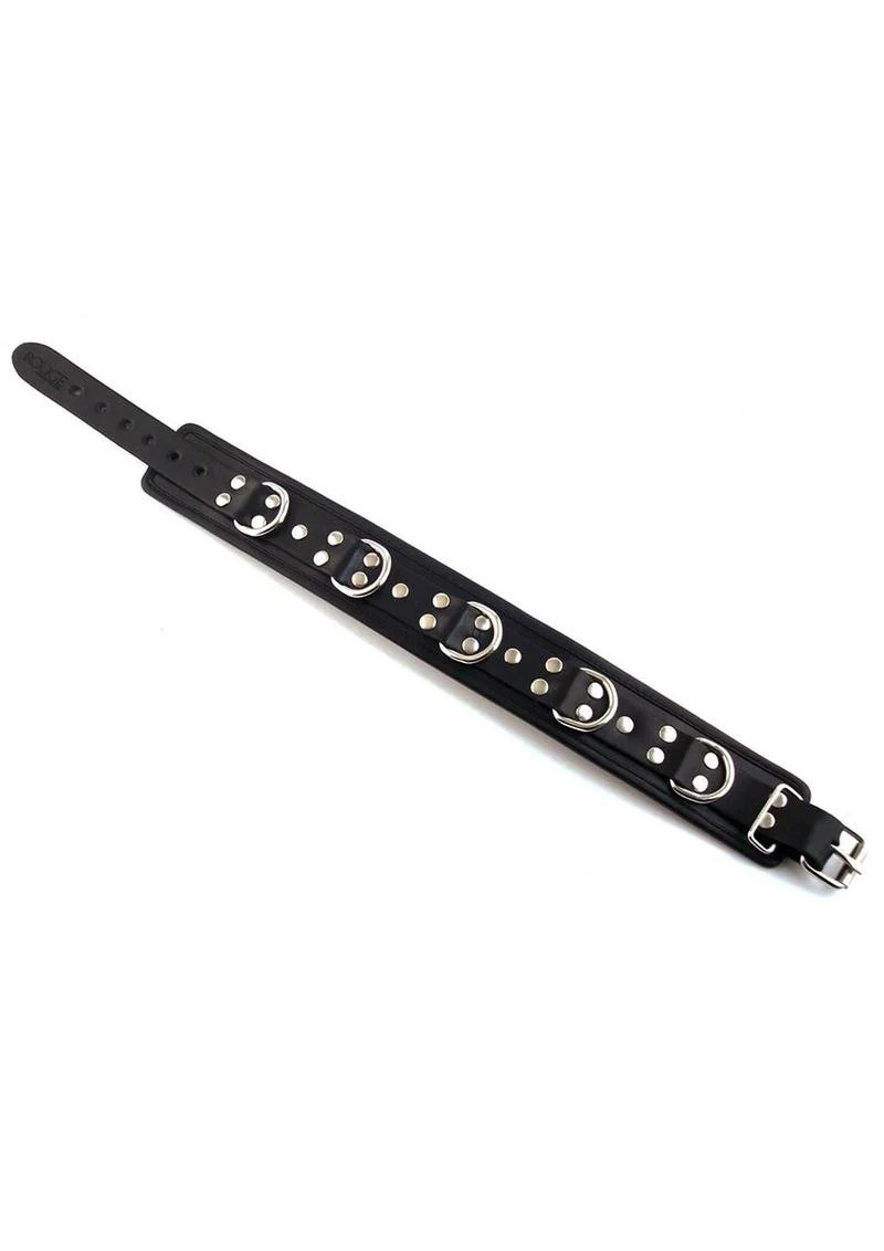 Rouge 5 D Ring Leather Collar - Image 2