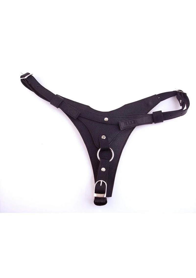 Rouge Female Dildo Leather Harness - Image 2