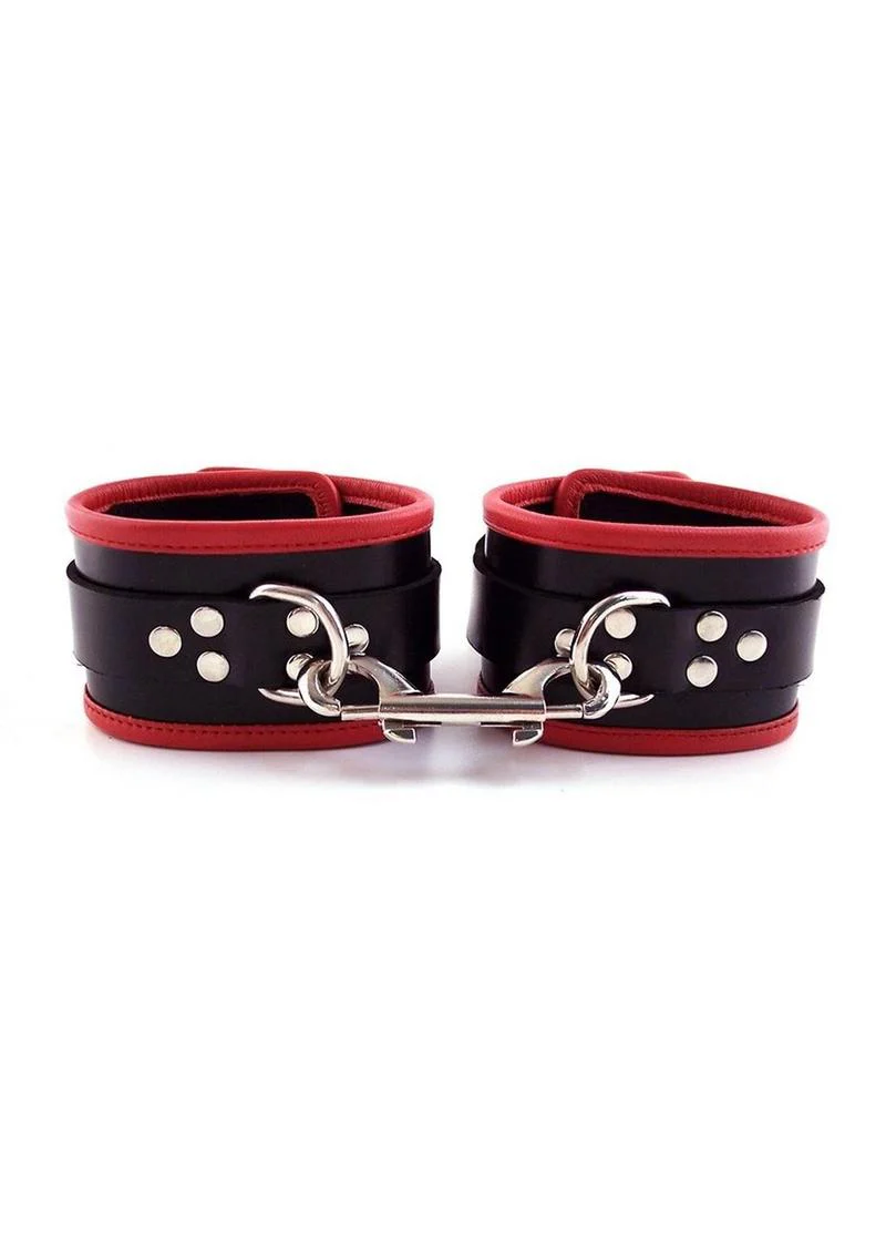 Rouge Leather Wrist Cuffs - Image 5