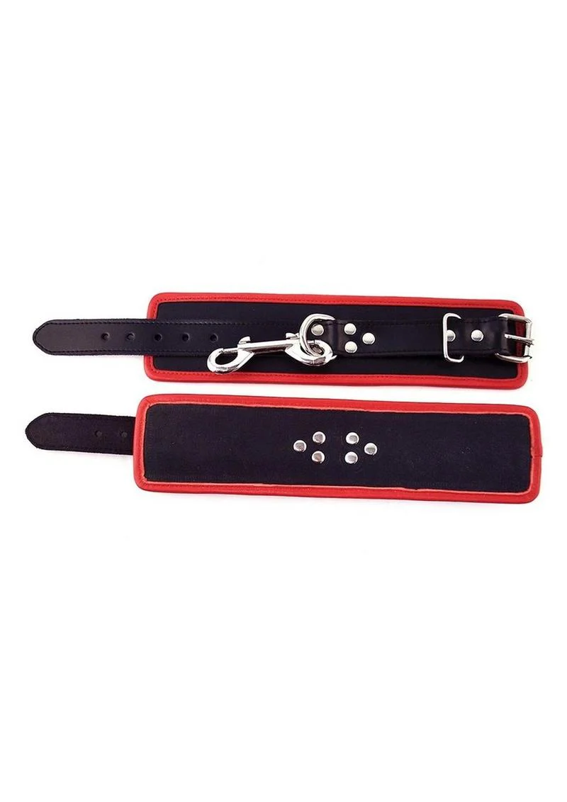 Rouge Leather Wrist Cuffs - Image 6