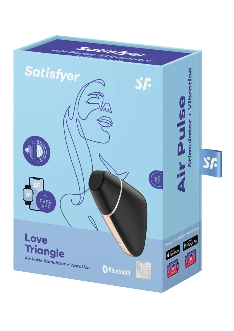 Satisfyer Love Triangle Rechargeable Silicone Clitoral Stimulator - Image 2
