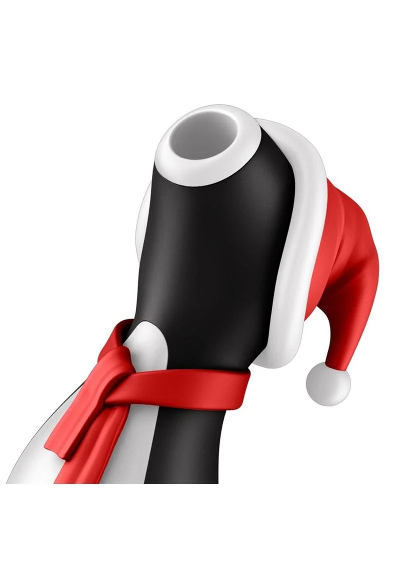 Satisfyer Penguin Silicone Rechargeable Clitoral Stimulator Holiday Edition - Image 3