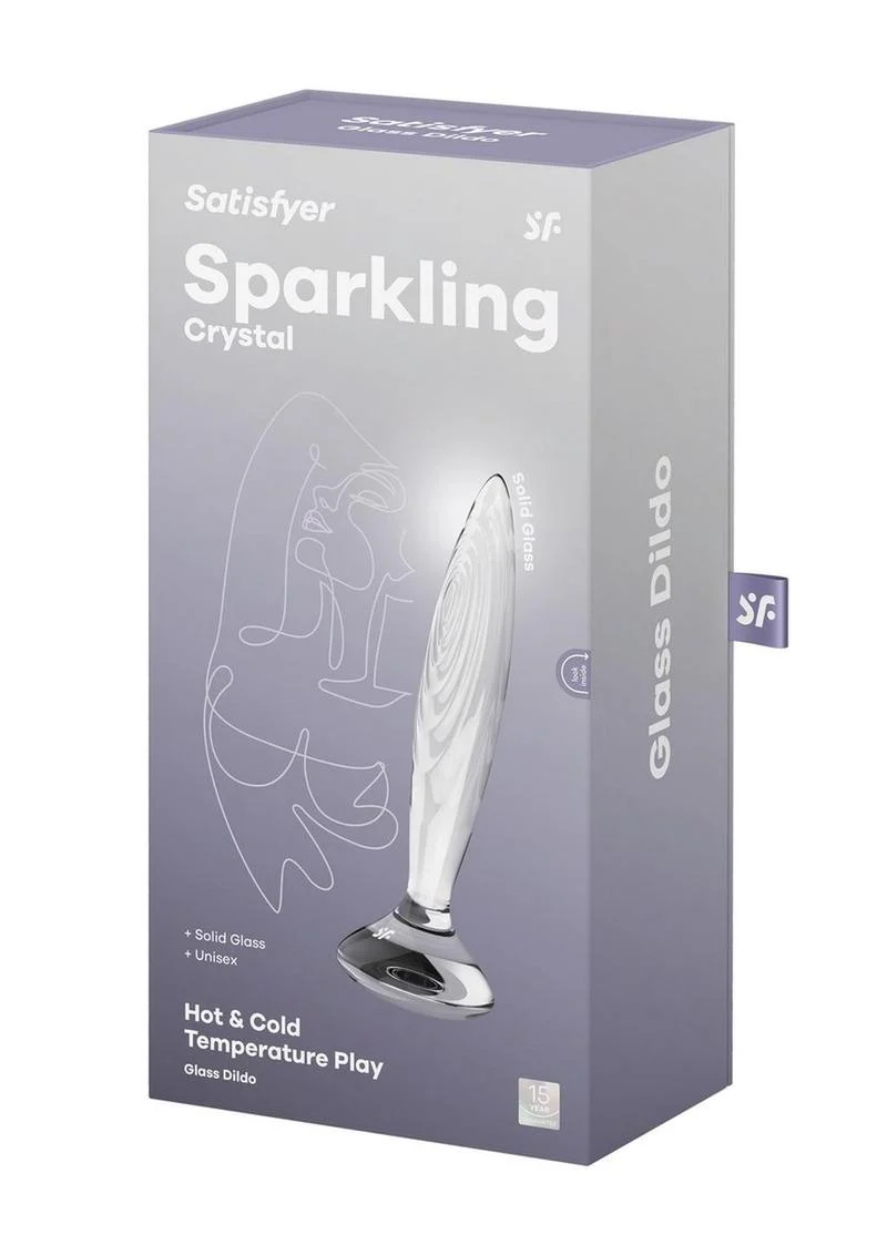 Satisfyer Sparkling Crystal Glass Dildo - Image 2