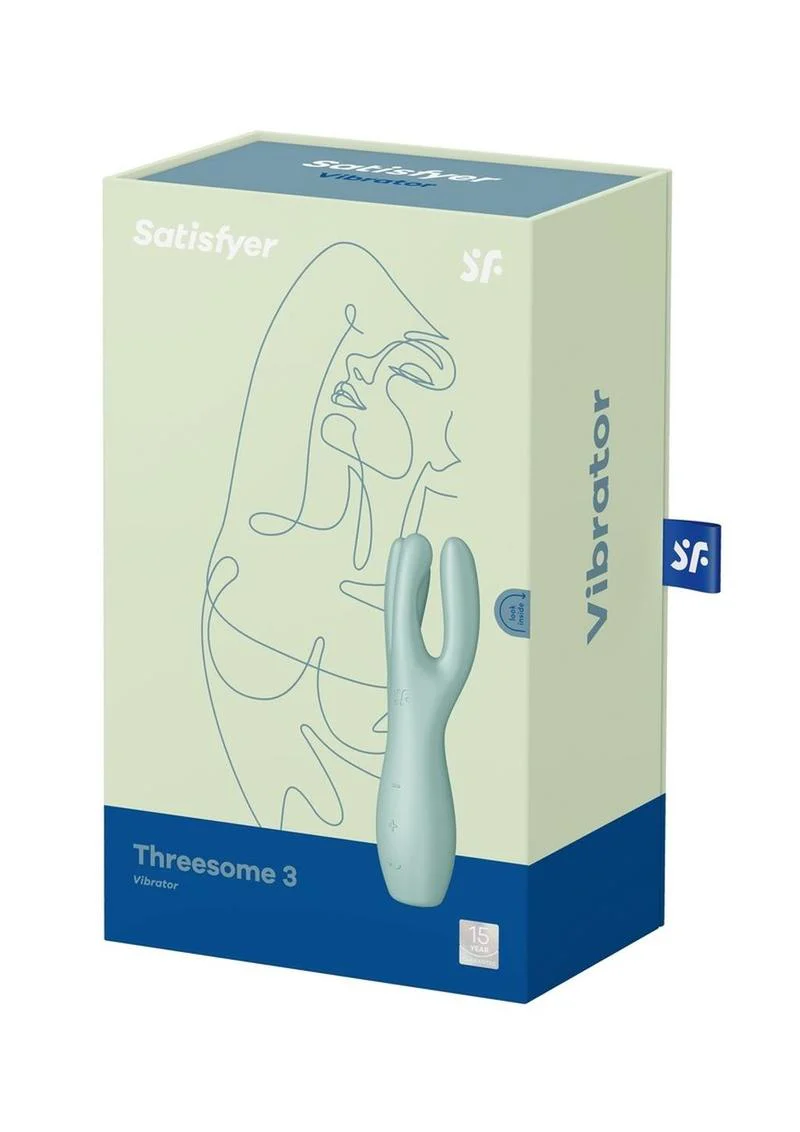 Satisfyer Threesome 3 Rechargeable Silicone Stimulator - Image 2