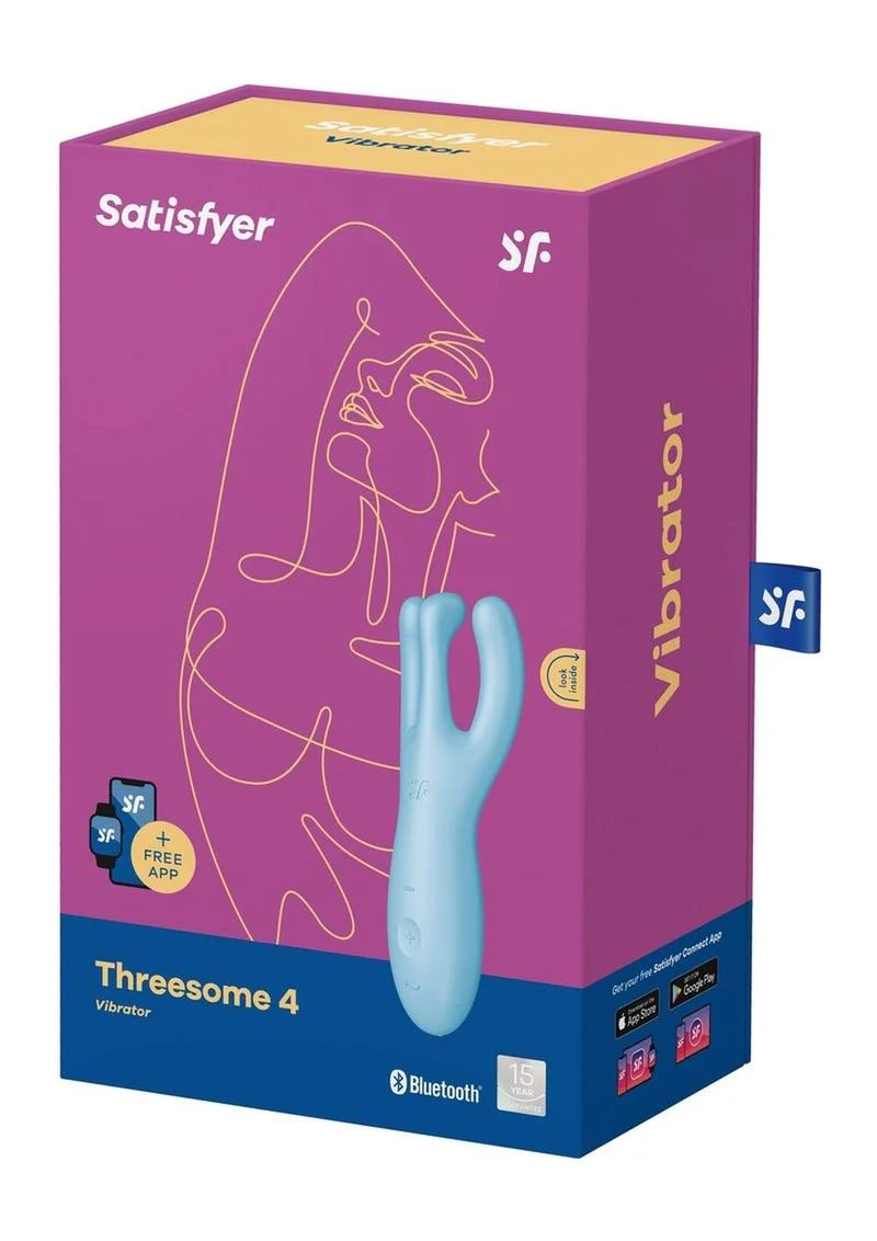 Satisfyer Threesome 4 Rechargeable Silicone Vibrator - Image 2