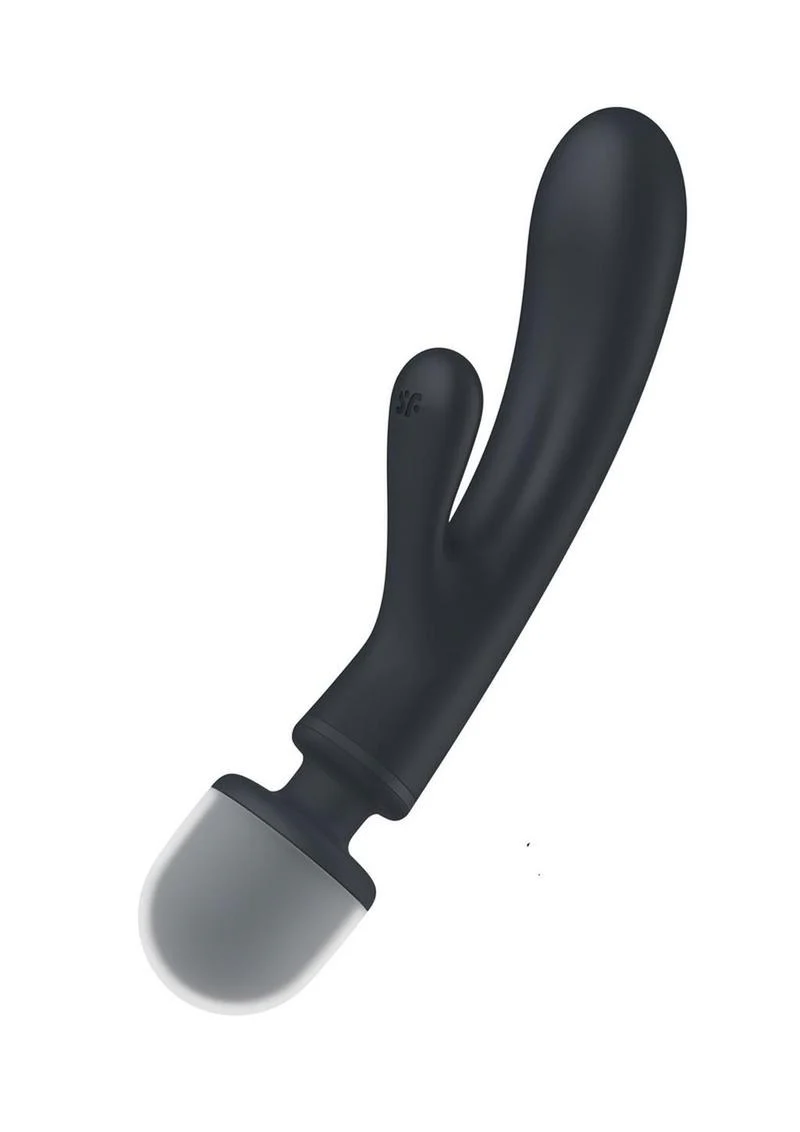 Satisfyer Triple Lover Rechargeable Silicone Rabbit Vibrator - Image 4