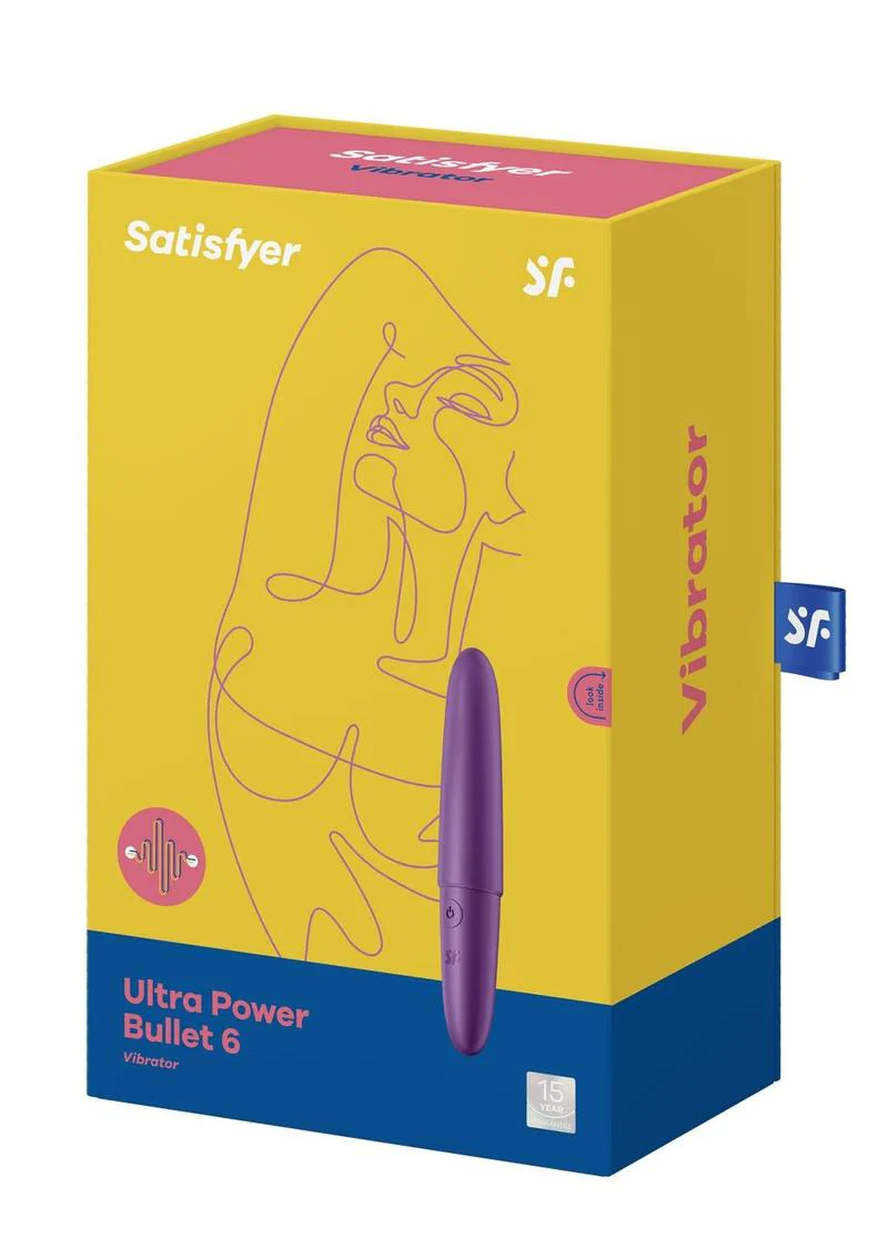 Satisfyer Ultra Power Bullet 6 Rechargeable Silicone Bullet Vibrator - Image 2