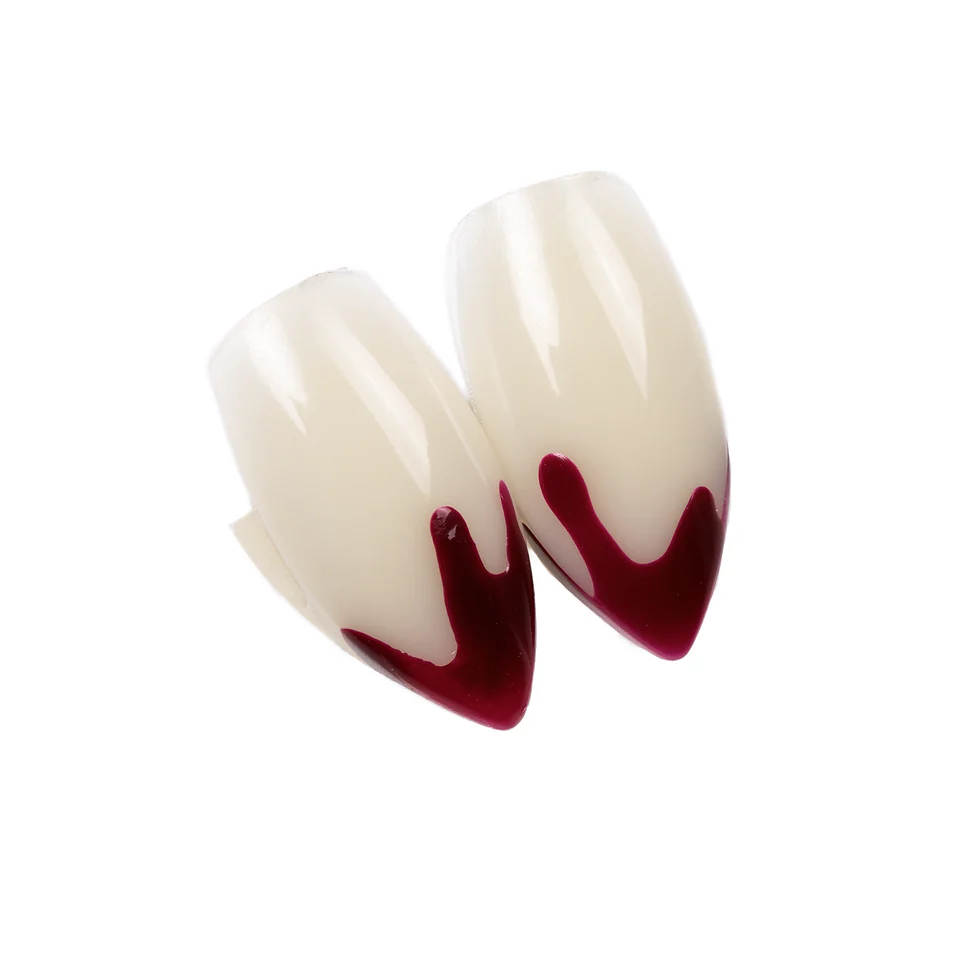 Scarecrow Blood Tipped Deluxe Vampire Fangs - Custom Fit, Realistic, Reusable