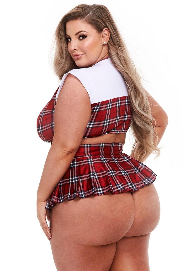 Schoolgirl Crop Top and Skirt - Image 5