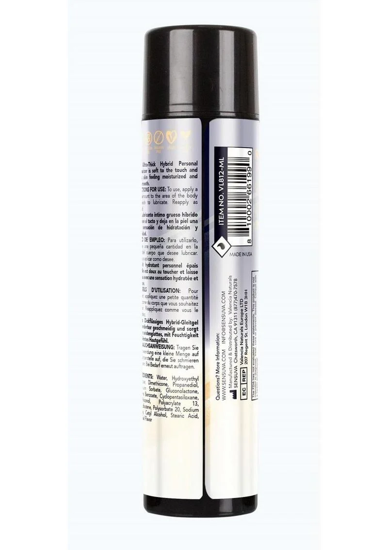 Sensuva Ultra-Thick Anal Hybrid Personal Moisturizer Lubricant High Ph Formula Original Unflavored - Image 5