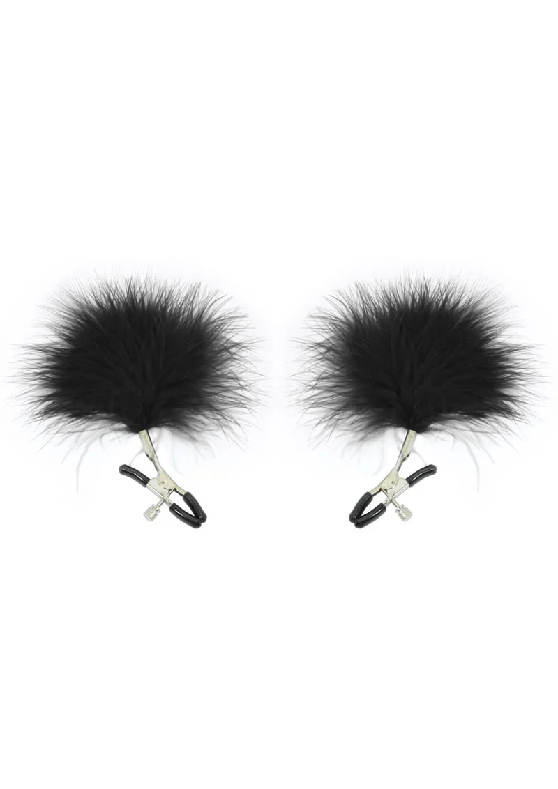 Sex and Mischief Feathered Nipple Clamps