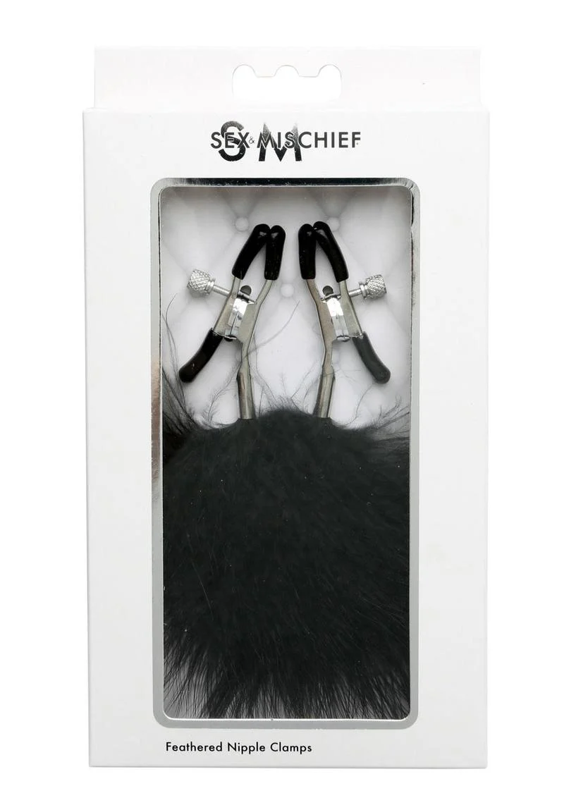 Sex and Mischief Feathered Nipple Clamps - Image 2
