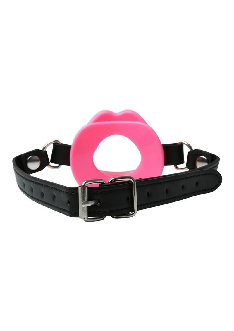 Sex and Mischief Silicone Lips Open Mouth Gag - Image 3