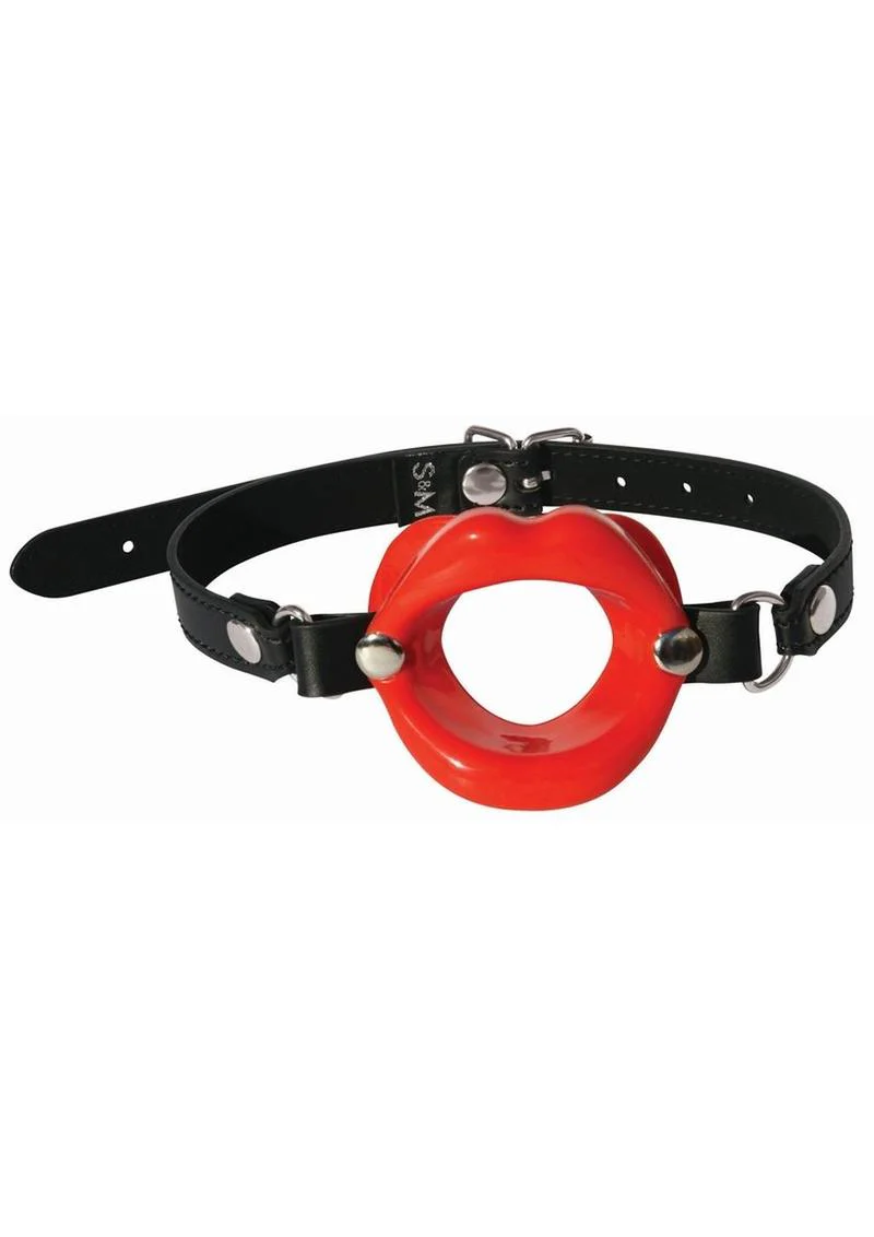 Sex and Mischief Silicone Lips Open Mouth Gag - Image 8