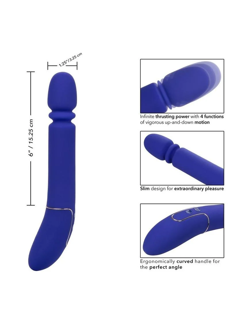 Shameless Slim Thumper Silicone Rechargeable Thrusting Vibrator - Image 4