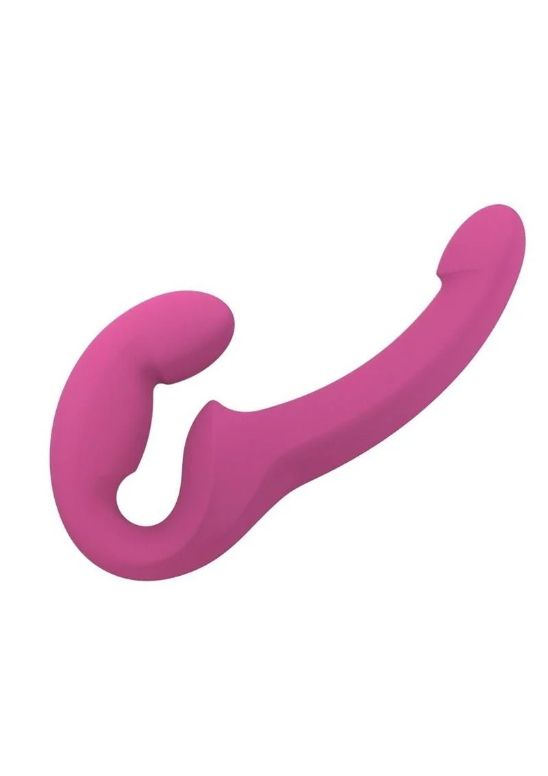 Share Lite Silicone Strapless Strap-On Dildo - Blackberry - Image 2