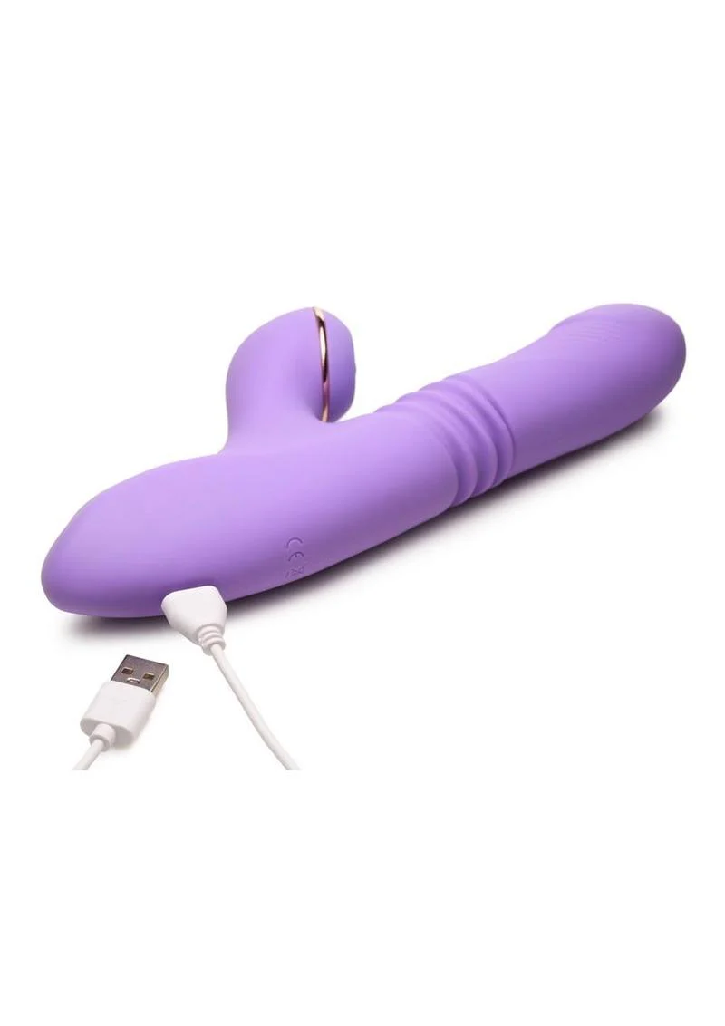 Shegasm Pro-Thrust Max Rechargeable Silicone Thrusting and Pulsing Rabbit - Image 3