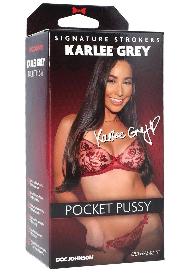 Signature Strokers Karlee Grey Ultraskyn Pocket Masturbator - Pussy - Image 2