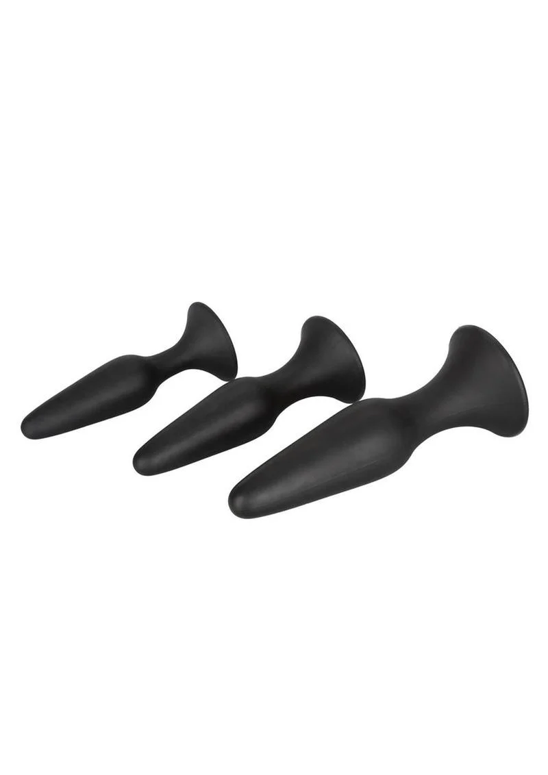 Silicone Anal Trainer Kit Black 3 Sizes - Image 3