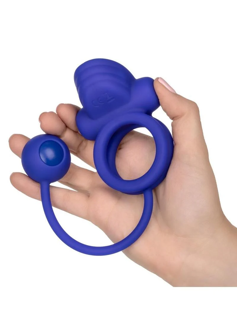Silicone Rechargeable Dual Rockin Rim Enchancer Cock Ring - Image 3