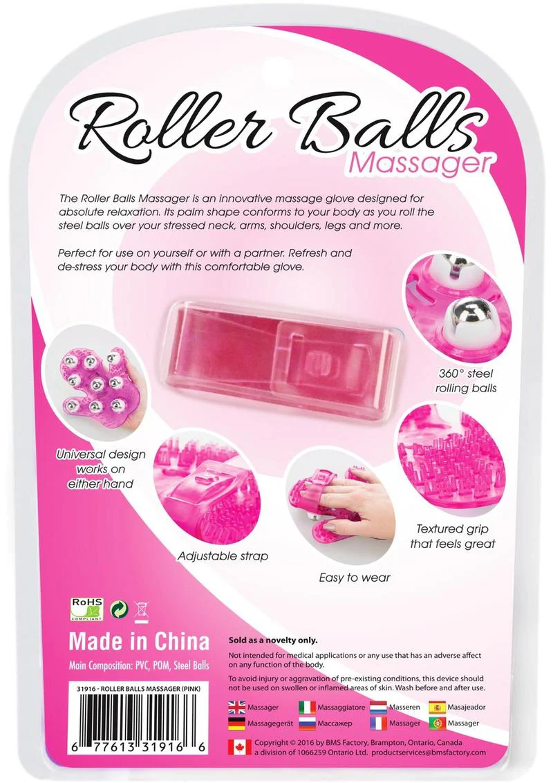 Simple and True Roller Balls Massager Glove - Image 3