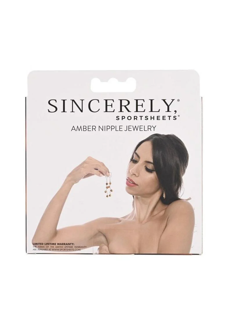 Sincerely Amber Nipple Jewelry - Image 3