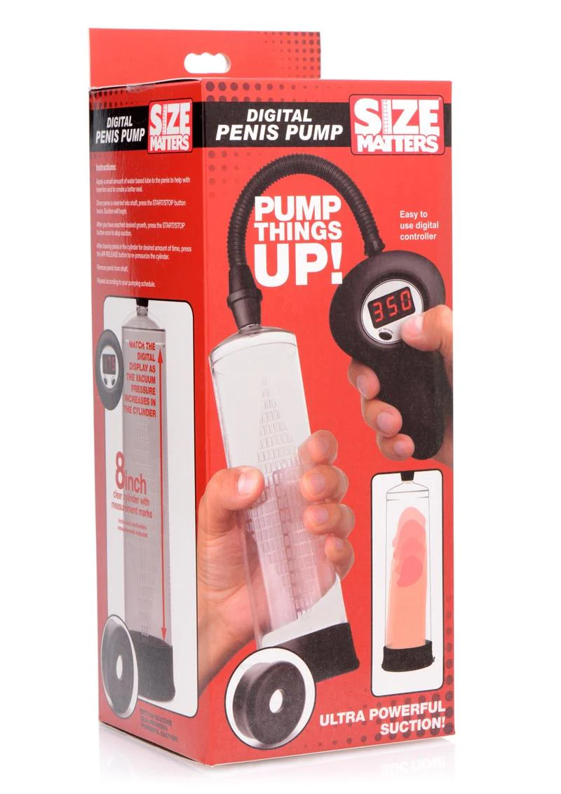 Size Matters Automatic Digital Penis Pump with Easy Grip - Image 2
