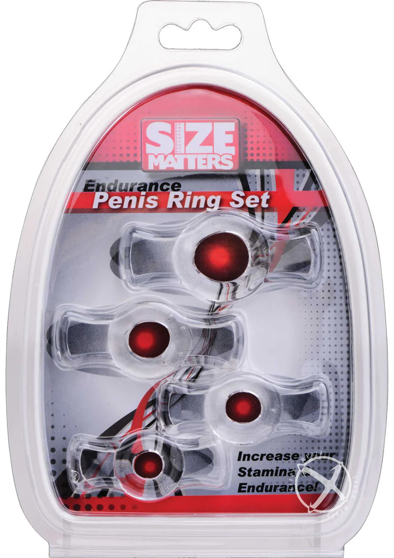 Size Matters Endurance Clear 4 Ring Penis - Image 2