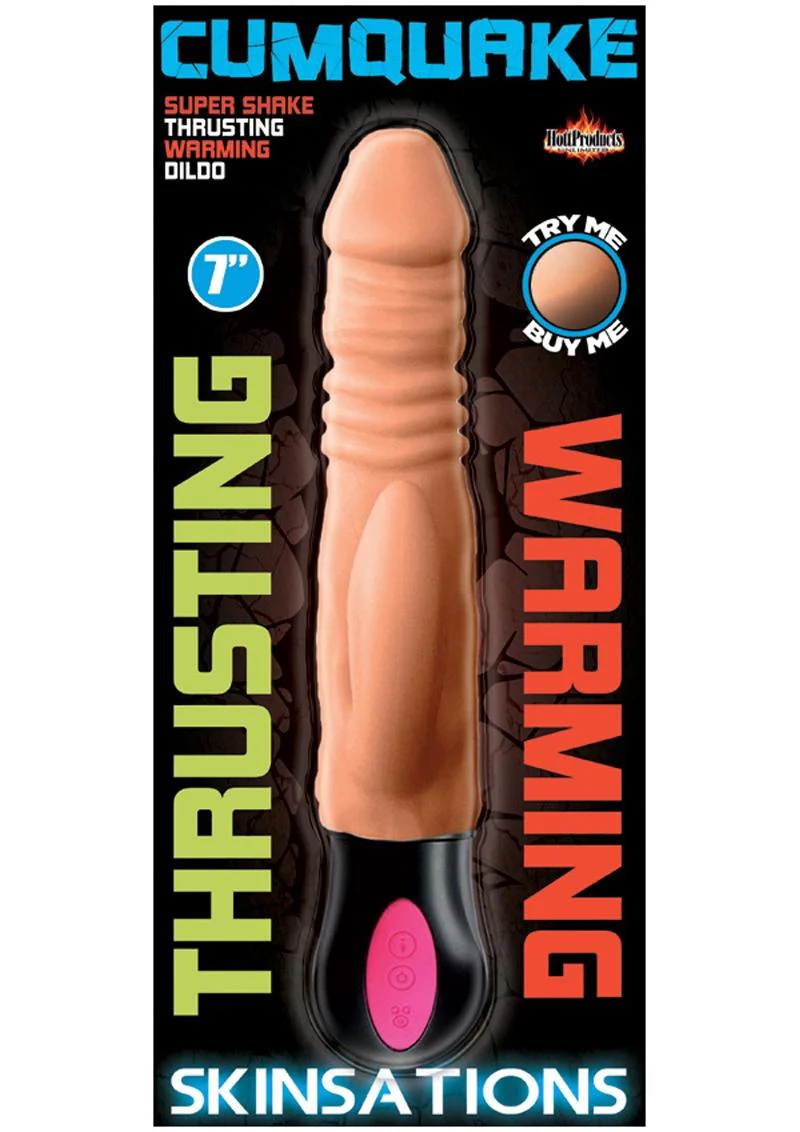 Skinsations Cumquake Super Shake Thrusting Warming Dildo Rechargeable - Image 2