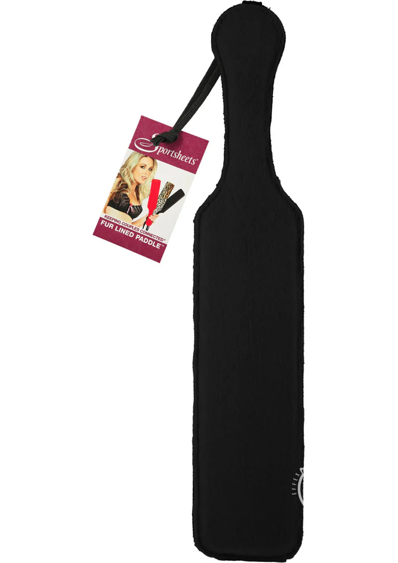 Sportsheets Leather Paddle with Fur - Image 2