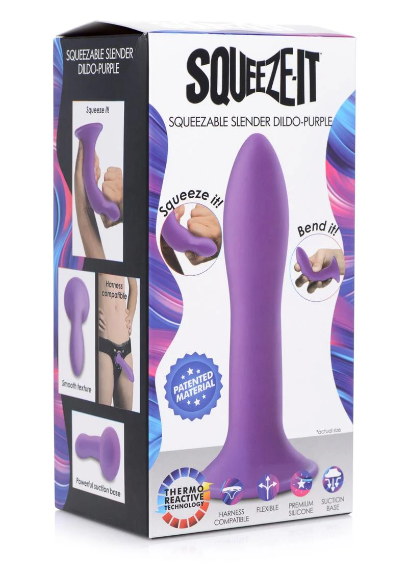 Squeeze-It Squeezable Slender Silicone Dildo - Image 6