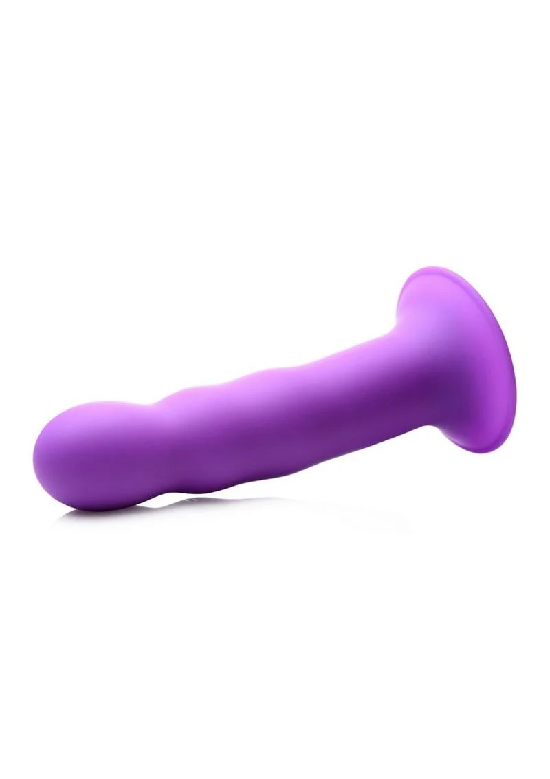 Squeeze-It Squeezable Wavy Silicone Dildo - Image 4