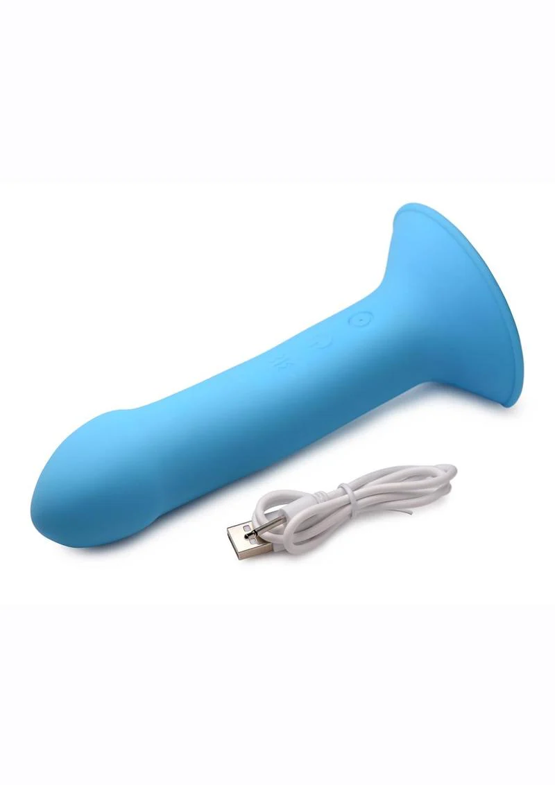 Squeeze-It Vibrating Squeezable Rechargeable Silicone Dildo - Image 3