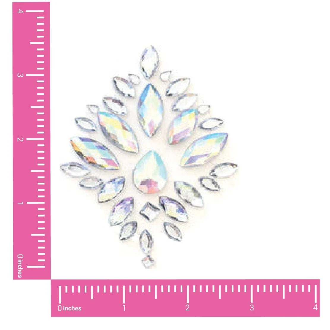 Stardust Iridescent Crystal Jewel Nipple Pasties - Image 2