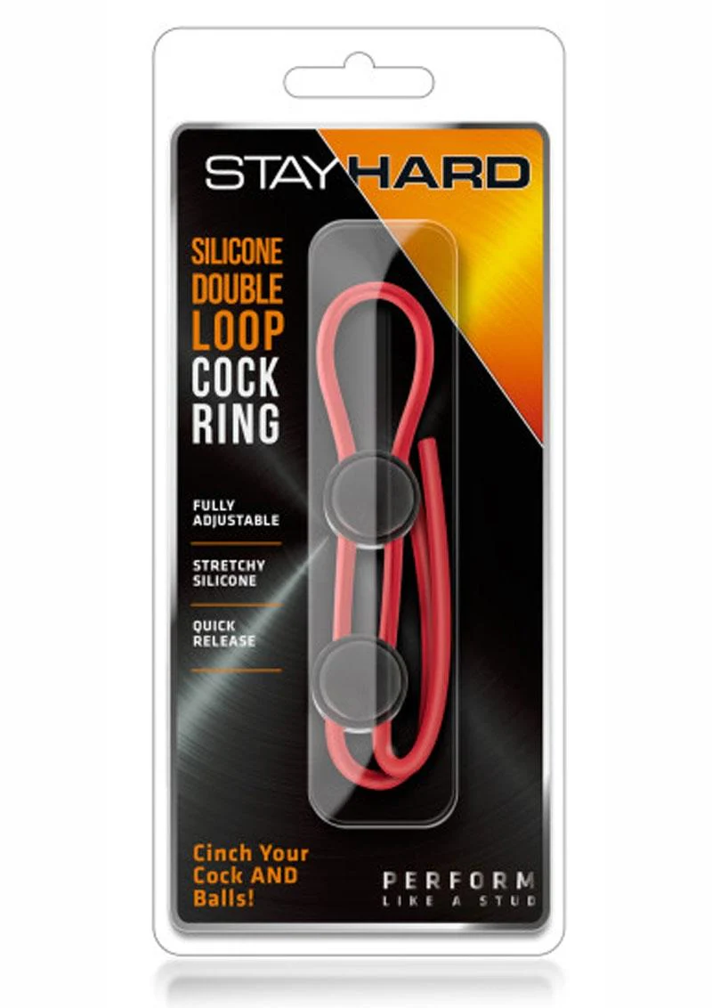 Stay Hard Silicone Double Loop Cock Ring - Image 10