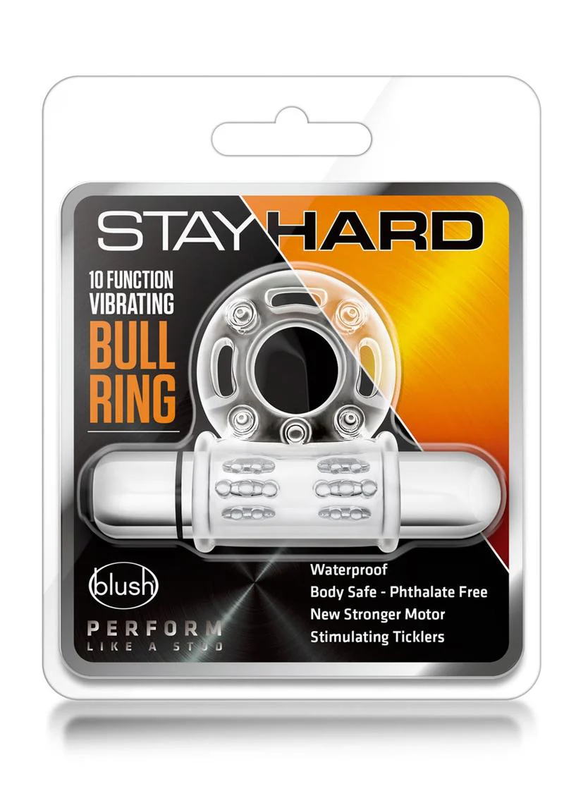 Stay Hard Vibrating Mega Bull Cock Ring - Image 2