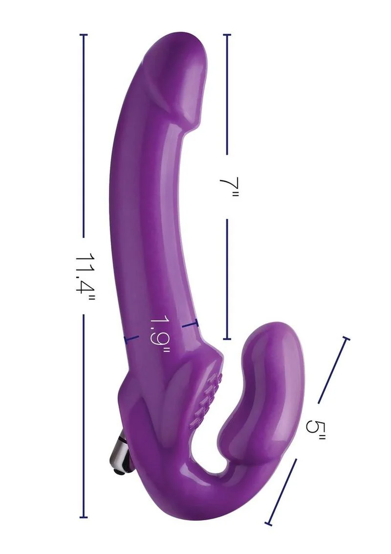 Strap U 7x Revolver Thick Vibrating Strapless Strap-On Dildo - Image 4