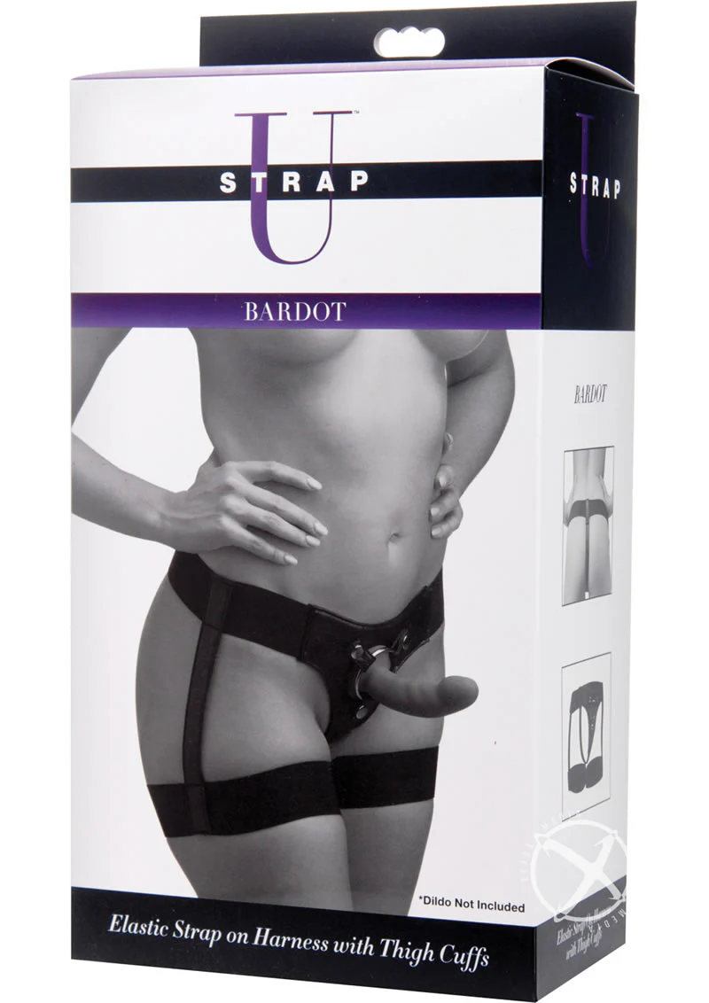 Strap U Bardot Elastic Strap-On Harness with Thigh Cuffs - Image 2