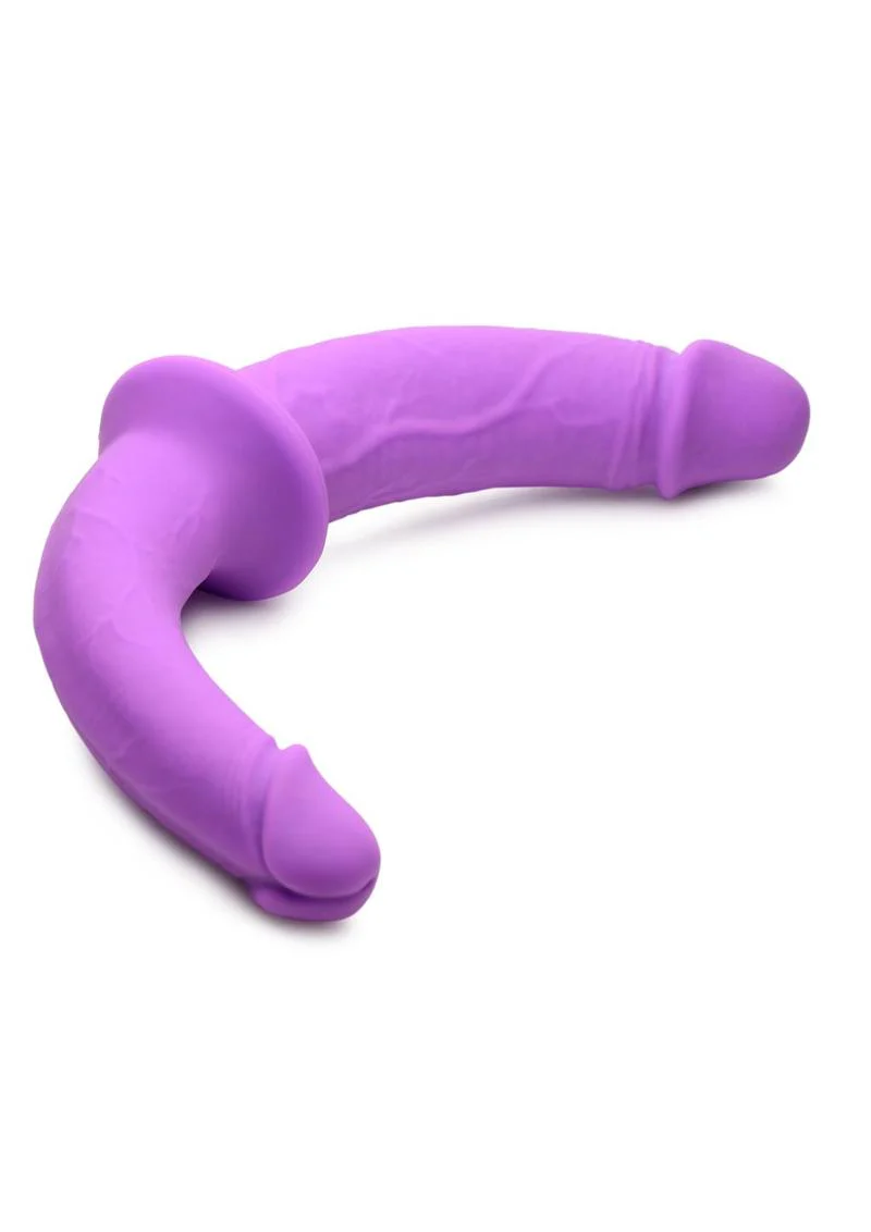 Strap U Double Charmer Silicone Double Dildo with Harness - Image 3
