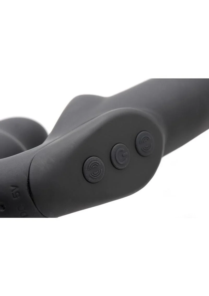 Strap U Evoke Super Charged Rechargeable Silicone Vibrating Strapless Strap-On - Image 4