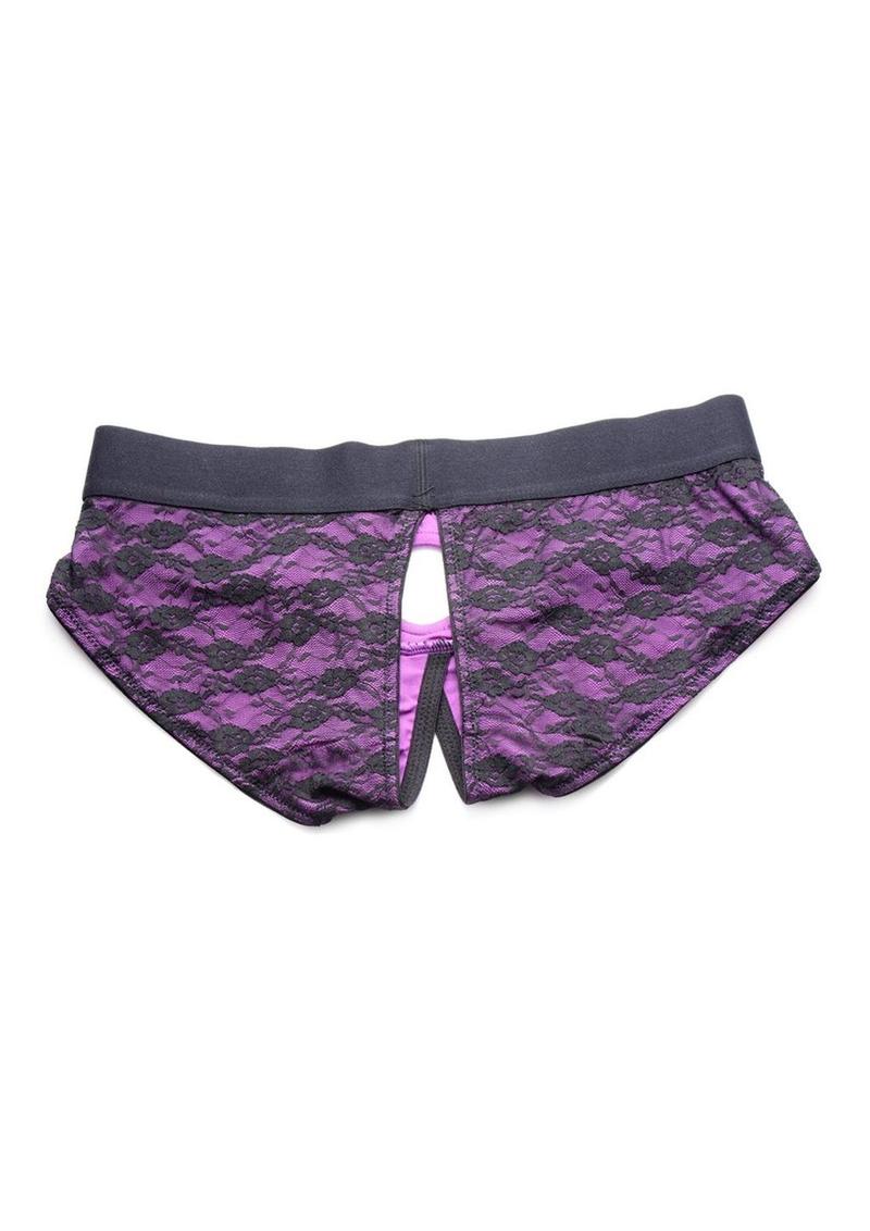 Strap U Lace Envy Lace Crotchless Panty Harness - Image 10