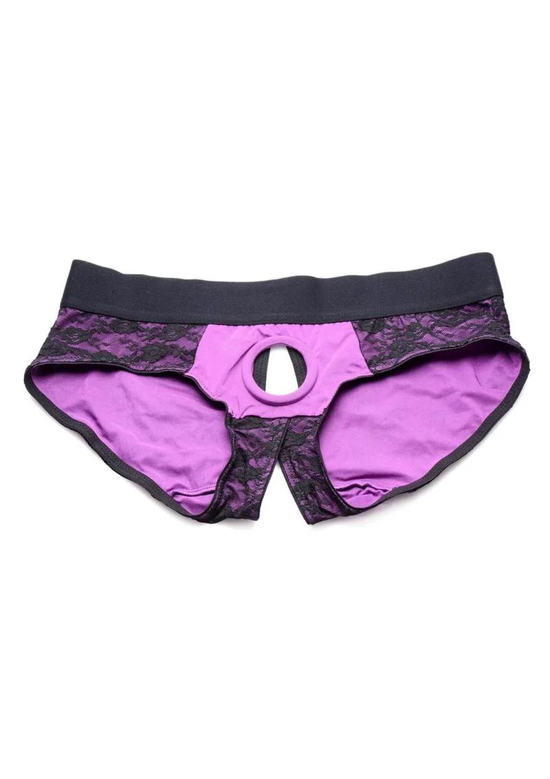 Strap U Lace Envy Lace Crotchless Panty Harness - Image 12