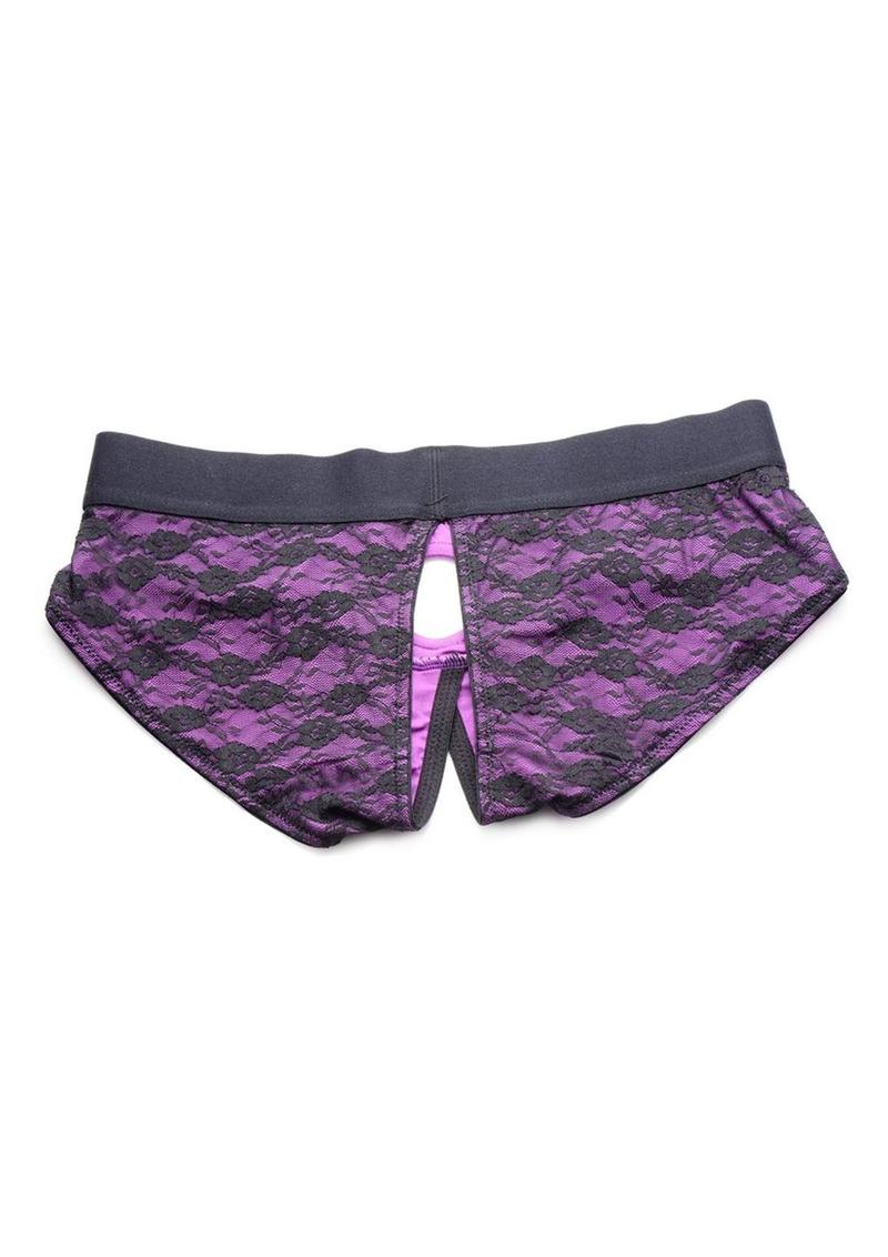 Strap U Lace Envy Lace Crotchless Panty Harness - Image 14