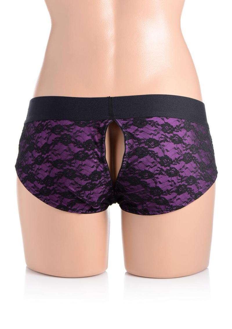 Strap U Lace Envy Lace Crotchless Panty Harness - Image 7