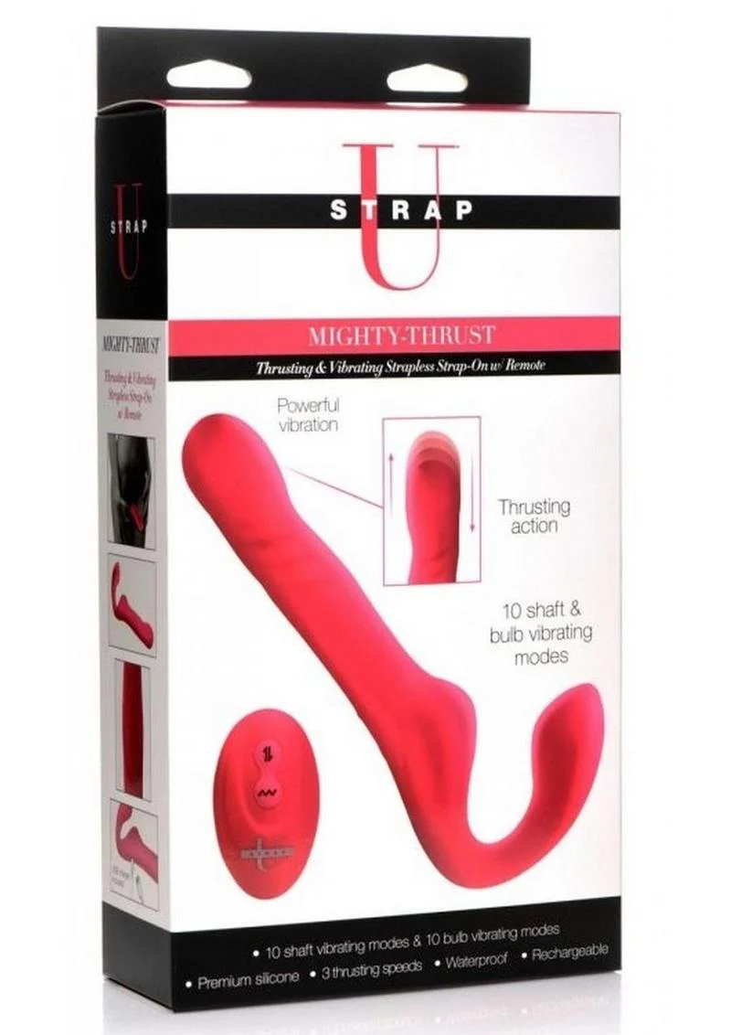 Strap U Mighty-Thrust Thrusting and Vibrating Strapless Strap-On with Remote Control - Image 2