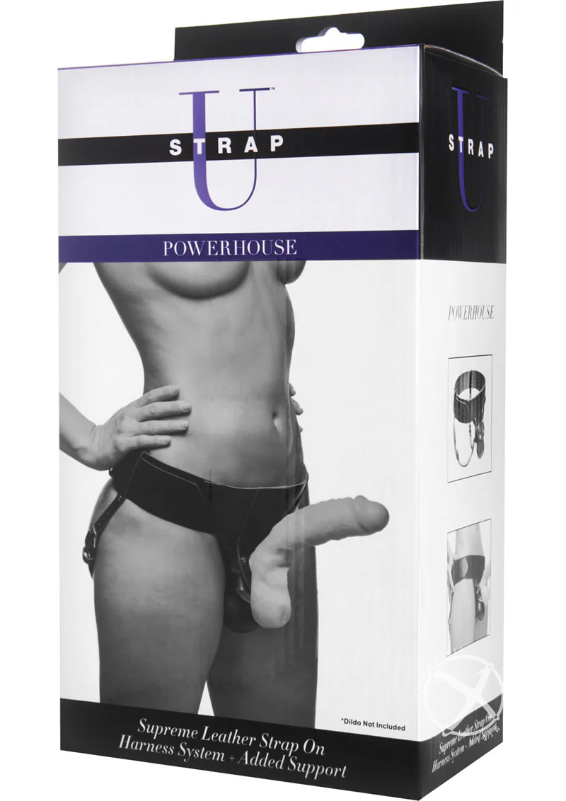 Strap U Powerhouse Supreme Leather Strap-On Harness System - Image 2