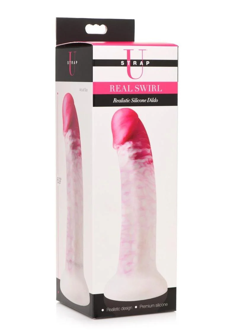 Strap U Real Swirl Realistic Silicone Dildo - Image 2