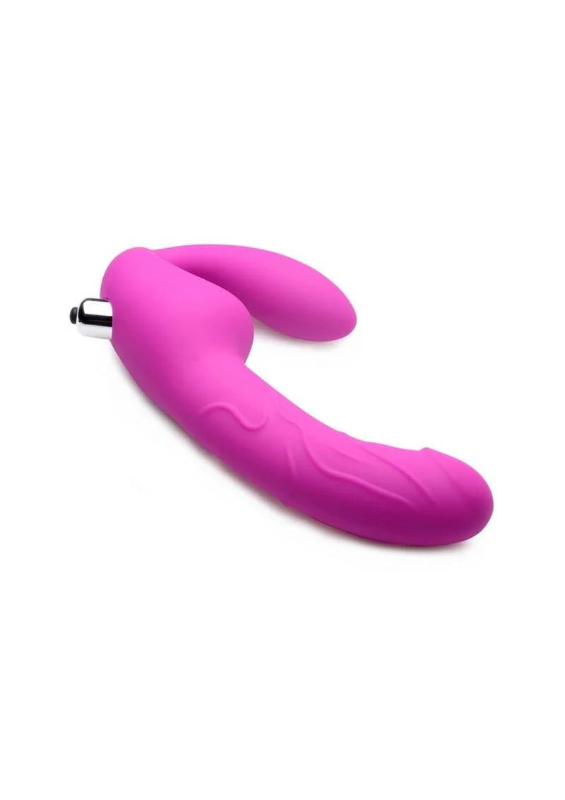Strap U Royal Rider Vibrating Silicone Strapless Strap-On - Image 4